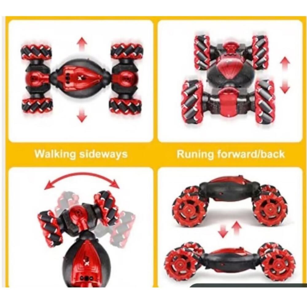 BiRanco Storm Stunt RC Stunt Car Watch Control Gesture Sensing 4WD Red - Picture 3 of 5